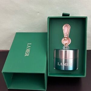 La Mer Metal Cream Jar Keychain Bag Charm Promotional Gift with Box